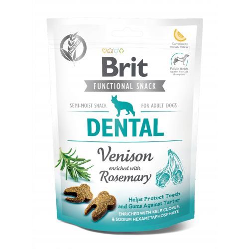 Функциональное лакомство Brit Care Dental оленина с розмарином для собак 150 г