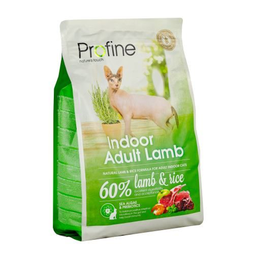 Сухий корм для котів Profine Indoor  які живуть в приміщенні з ягням та рисом 2 кг