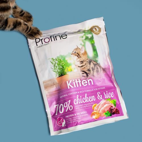 Сухий корм для котів Profine Kitten для кошенят з куркою та рисом 300 г