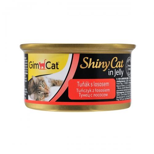 Вологий корм GimCat Shiny Cat для котів з тунцем та лососем 70 г