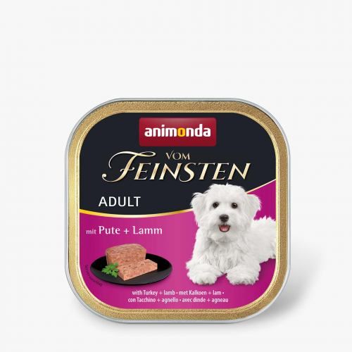 Влажный корм Animonda Vom Feinsten для взрослых собак с индейкой и ягненком 150 г