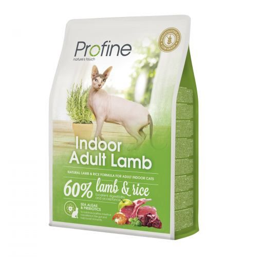 Сухий корм для котів Profine Indoor  які живуть в приміщенні з ягням та рисом 2 кг