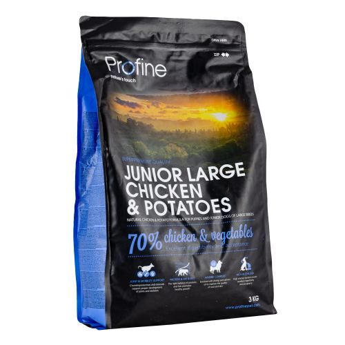 Сухий корм Profine Junior Large для цуценят та юніорів великих порід з куркою та картоплею 3 кг