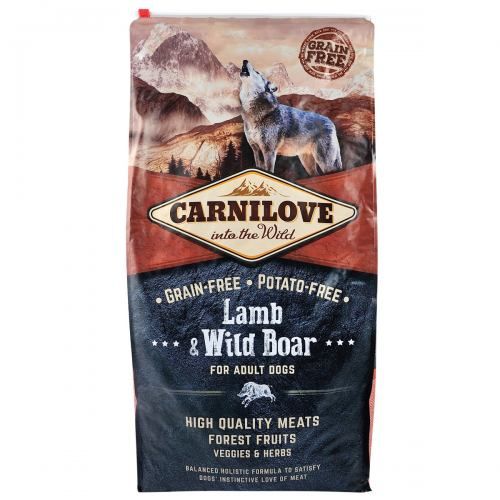 Сухий корм Carnilove Lamb & Wild Boar для дорослих собак всіх порід ягня та кабан 12 кг