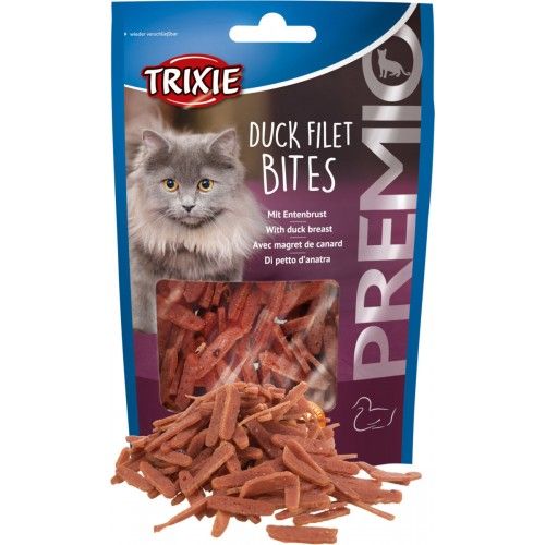 Лакомство Trixie Premio Duck Filet Bites для кошек сушеное филе утки 50 г