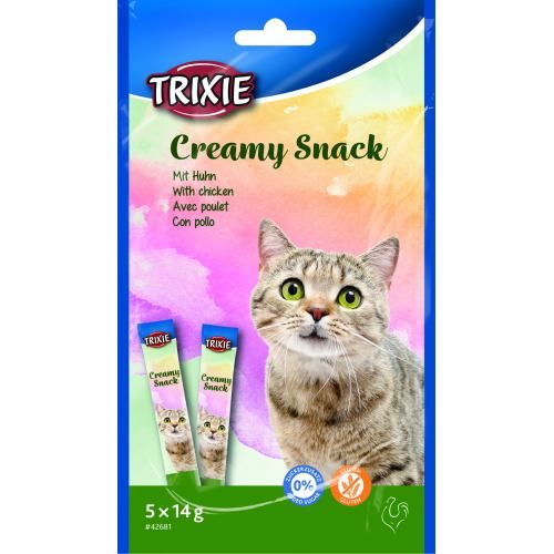 Лакомство Trixie Creamy Snacks для кошек с курицей 5 шт х 14 г