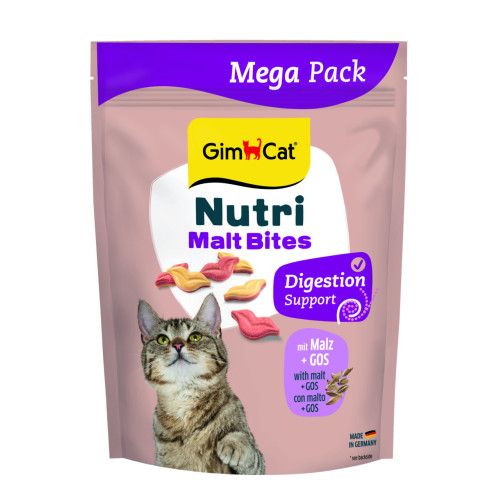 Вітаміни GimCat NUTRI-MALT BITES з мальтом для виведення грудок вовни у дорослих кішок, 425 г