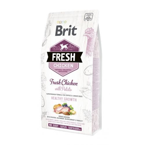 Сухий корм Brit Fresh для цуценят та молодих собак всіх порід з куркою та картоплею 2,5 кг