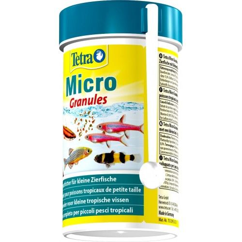 Корм Tetra Micro Granules для акваріумних дрібних рибок 100 мл (гранули)