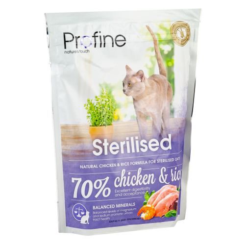 Сухой корм для кошек Profine Sterilised для стерилизованных с курицей и рисом 300 г