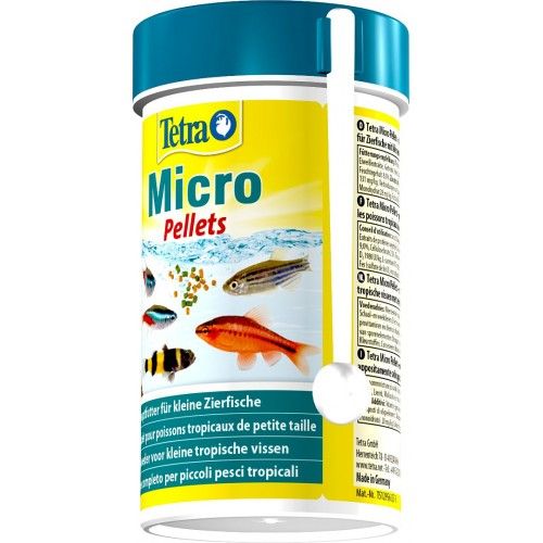 Корм Tetra Micro Pellets для акваріумних дрібних рибок 100 мл (гранули)