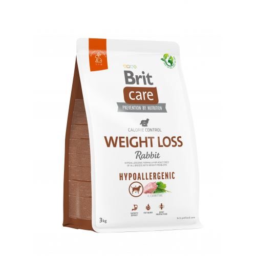 Сухий корм Brit Care Dog Hypoallergenic Weight Loss для собак із зайвою вагою гіпоалергенний з кроликом
