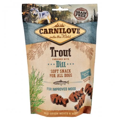 Лакомство Carnilove Dog Semi Moist для собак форель и укроп 200 г