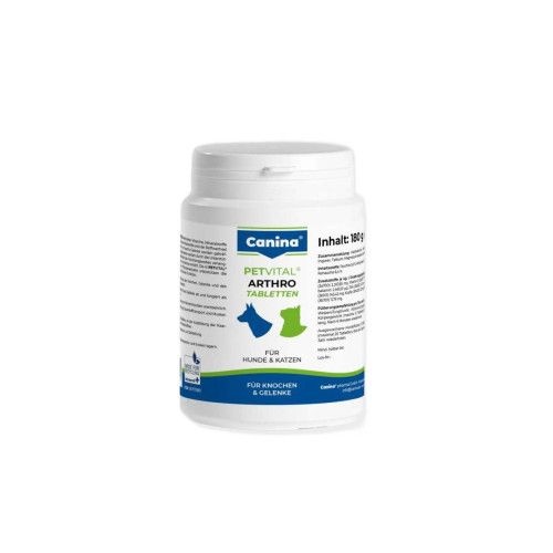 Вітаміни Canina Petvital Arthro-Tabl. для собак та котів для проблемних суглобів 180 г (180 табл)