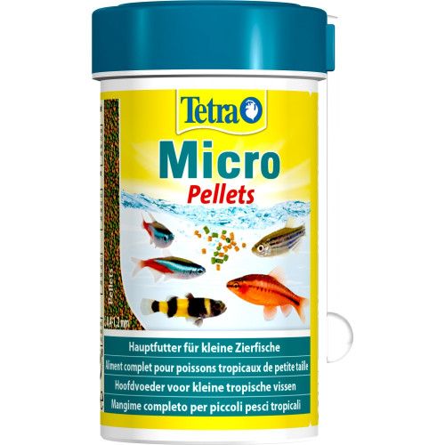 Корм Tetra Micro Pellets для акваріумних дрібних рибок 100 мл (гранули)