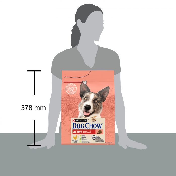 Сухий корм для дорослих собак DOG CHOW Active Adult з підвищеною активністю з куркою