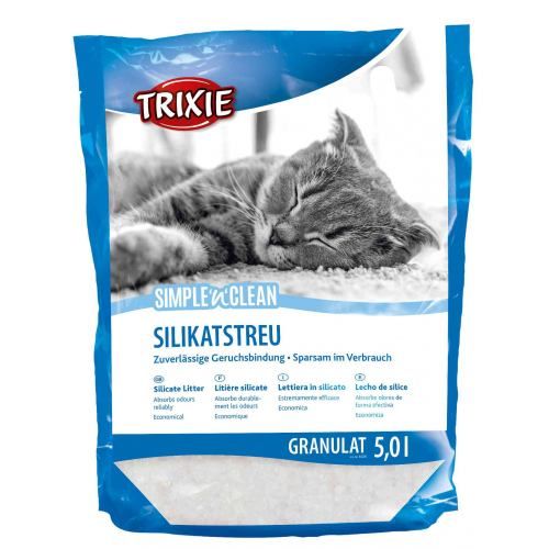 Наповнювач Trixie Simple&Clean для котів силікагелевий 5 л