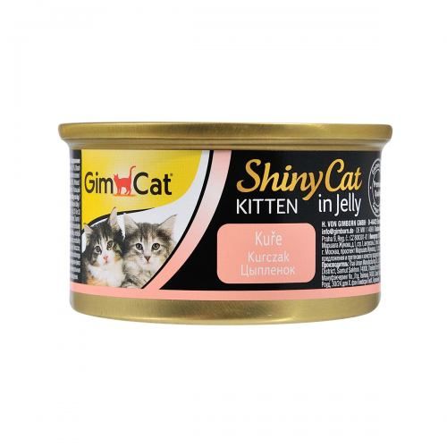 Вологий корм GimCat Shiny Kitten для кошенят курка 70 г