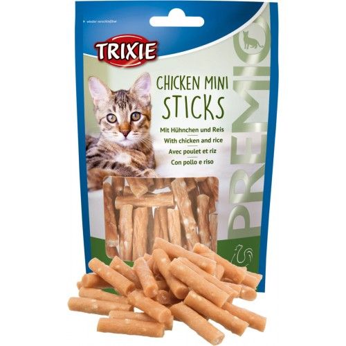 Лакомство Trixie Premio Chicken Mini Sticks для кошек минипалочки с курицей и рисом 50 г