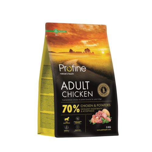Корм сухий Profine Chicken and Potatoes для дорослих собак всіх порід з куркою та картоплею 3 кг