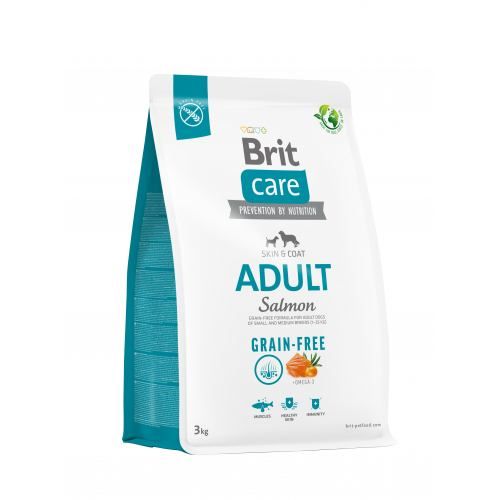 Сухий корм Brit Care Dog Grain-free Adult для собак малих і середніх порід беззерновий з лососем