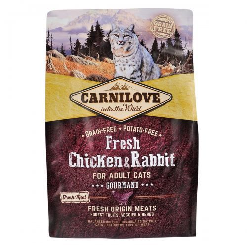 Сухой корм для кошек Carnilove Fresh Chicken & Rabbit курица и кролик 2 кг