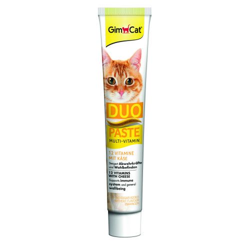 Паста для котів GimCat DUO PASTE Multi-vitamin 12 vitamins with cheese 12 вітамінів та сир 50 г