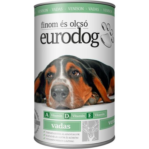 Корм влажный EuroDog Venison для собак кусочки в желе с олениной