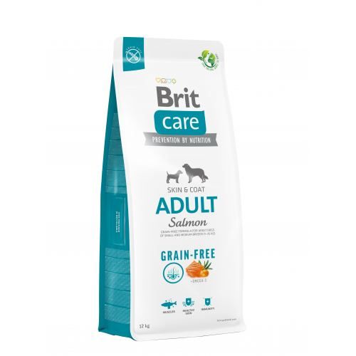 Сухий корм Brit Care Dog Grain-free Adult для собак малих і середніх порід беззерновий з лососем