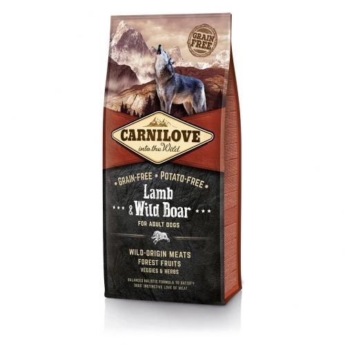 Сухий корм Carnilove Lamb & Wild Boar для дорослих собак всіх порід ягня та кабан 12 кг