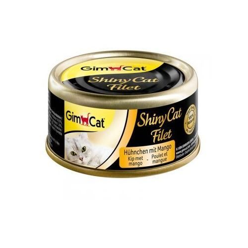 Вологий корм GimCat Shiny Cat Filet для котів курка та манго 70 г