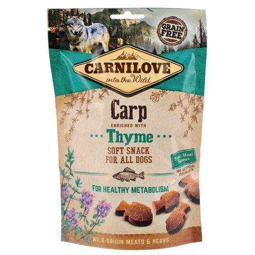 Лакомство Carnilove Semi Moist для собак карп и чабрец 200 г