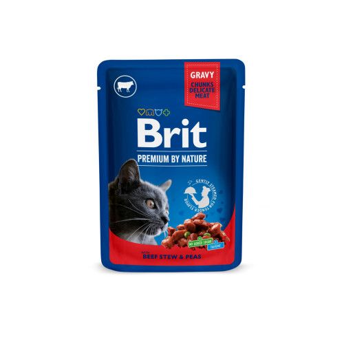 Набір вологих кормів Brit Premium «Сімейна тарілка» для котів асорті із 4 смаків 12 шт х 100 г