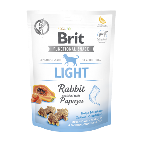 Функциональное лакомство Brit Care Light для собак с кроликом и папаей 150 г
