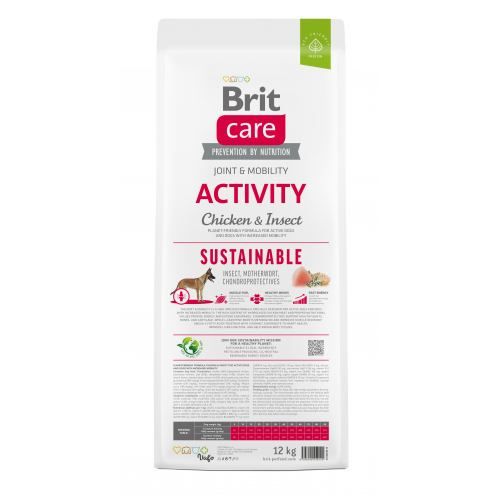 Сухий корм Brit Care Dog Sustainable Activity для собак з підвищеною активністю з куркою та комахами