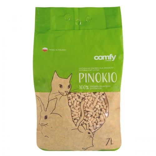 Гігієнічний наповнювач Comfy Pinokio для котів 7 л (деревинний)