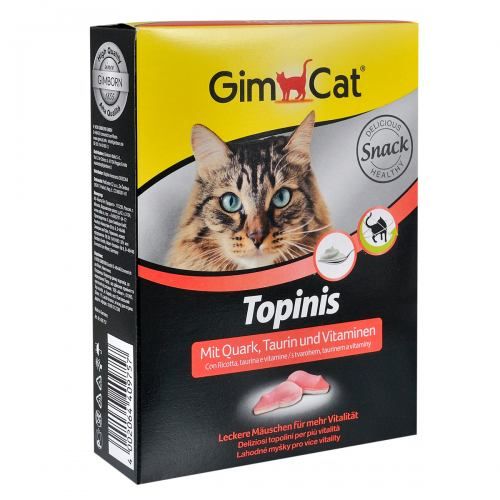 Вітаміни GimCat Topinis для котів таблетки з сиром 220 г