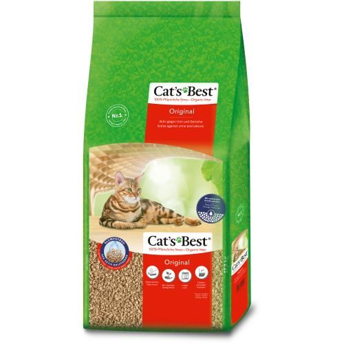 Наповнювач Cat’s Best Original для котячого туалету деревний 40 л/17,2 кг