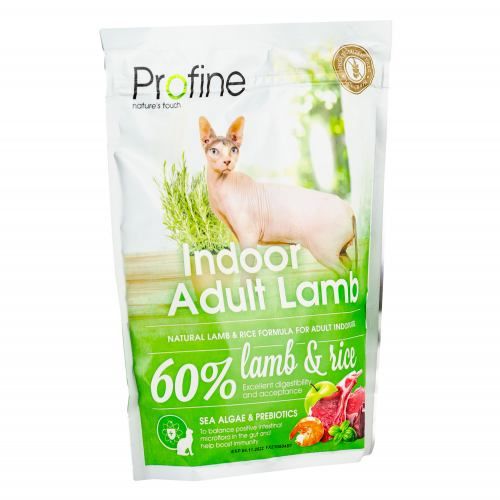 Сухий корм для котів Profine Indoor  які живуть в приміщенні з ягням та рисом 300 г