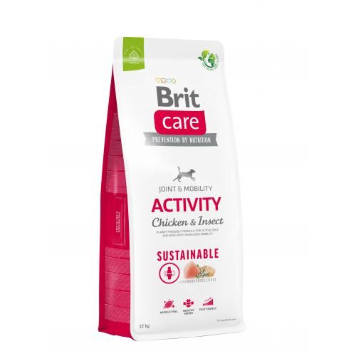 Сухий корм Brit Care Dog Sustainable Activity для собак з підвищеною активністю з куркою та комахами