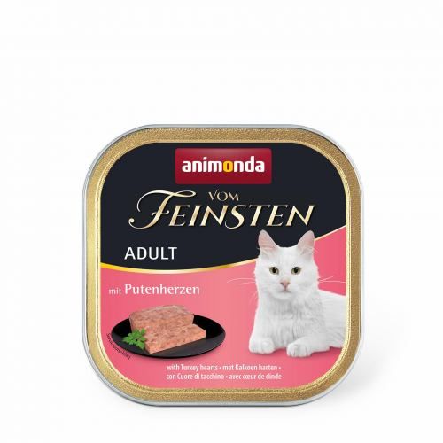 Вологий корм Animonda Vom Feinsten для котів з індичими серцями 100 г
