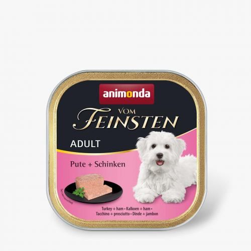 Вологий корм Animonda Vom Feinsten для дорослих собак з індичкою та шинкою 150 г