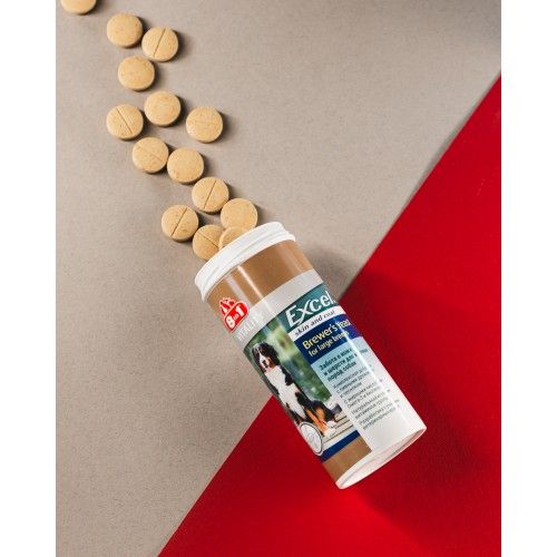 Вітаміни 8in1 Excel «Brewers Yeast Large Breed» для собак великих порід пивні дріжджі з часником 80 шт (для шкіри та шерсті)