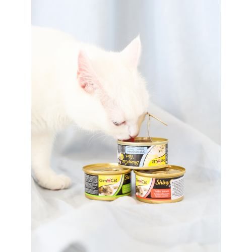 Влажный корм GimCat Shiny Cat для кошек тунец и креветки 70 г