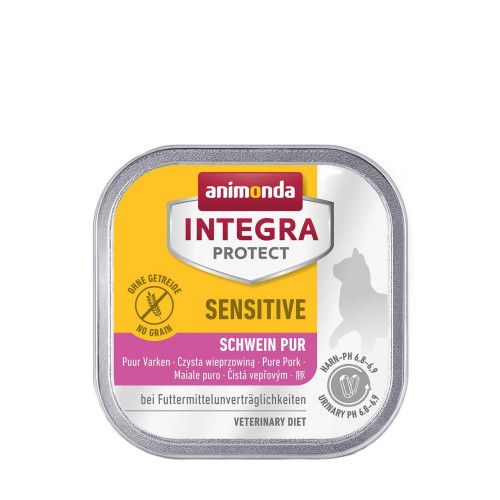 Вологий корм для котів   Integra Protect Sensitiv Pure Pork з харчовою непереносимістю, моно свинина, 100 г