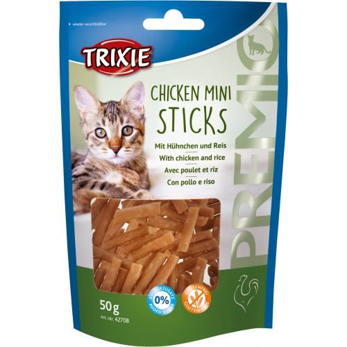 Лакомство Trixie Premio Chicken Mini Sticks для кошек минипалочки с курицей и рисом 50 г