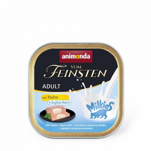 Вологий корм Animonda Vom Feinsten для дорослих котів з куркою та йогуртовим центром 100 г