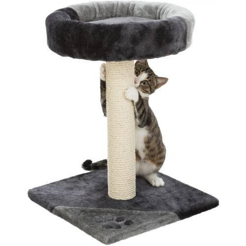 Царапка Trixie Junior Tarifa для кошек из сизаля/плюша 35х35х52 см (черная/серая)
