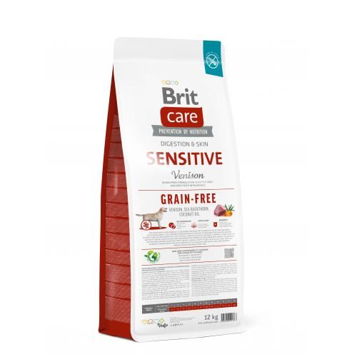 Сухий корм Brit Care Dog Grain-free Sensitive для собак з чутливим травленням беззерновий з олениною