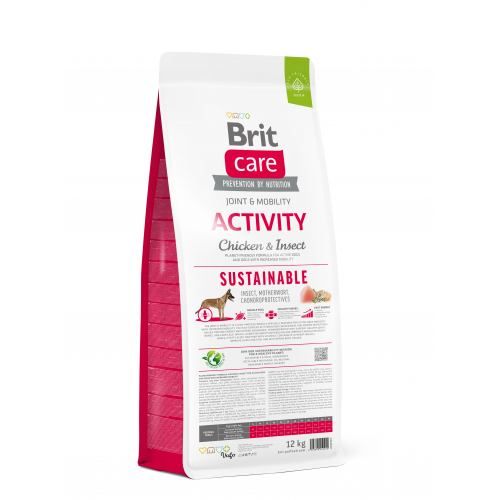 Сухий корм Brit Care Dog Sustainable Activity для собак з підвищеною активністю з куркою та комахами
